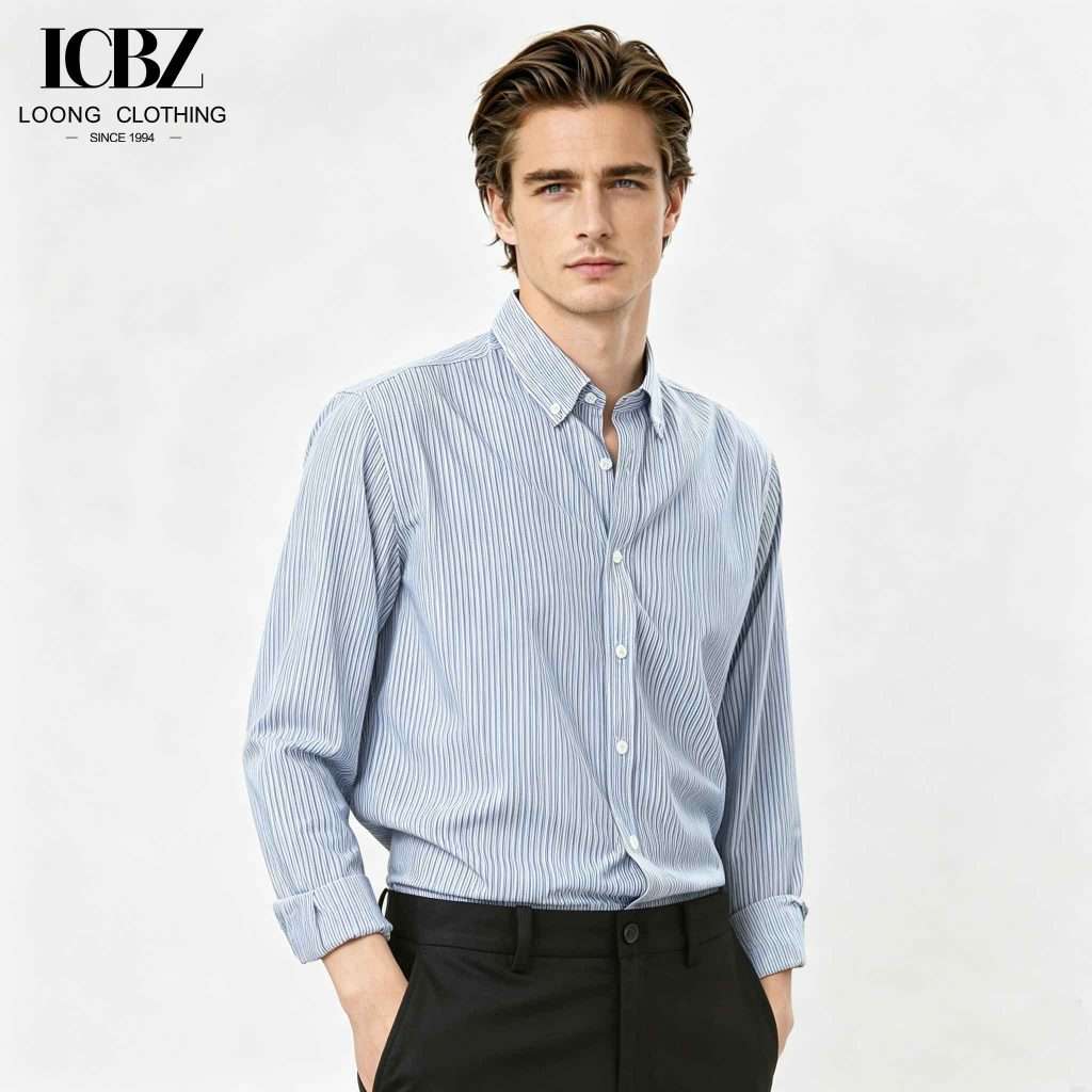 Men’s Dress Shirt Stylish quick-drying bamboo fiber shirt short sleeved business formal office wear 2 1.1 2