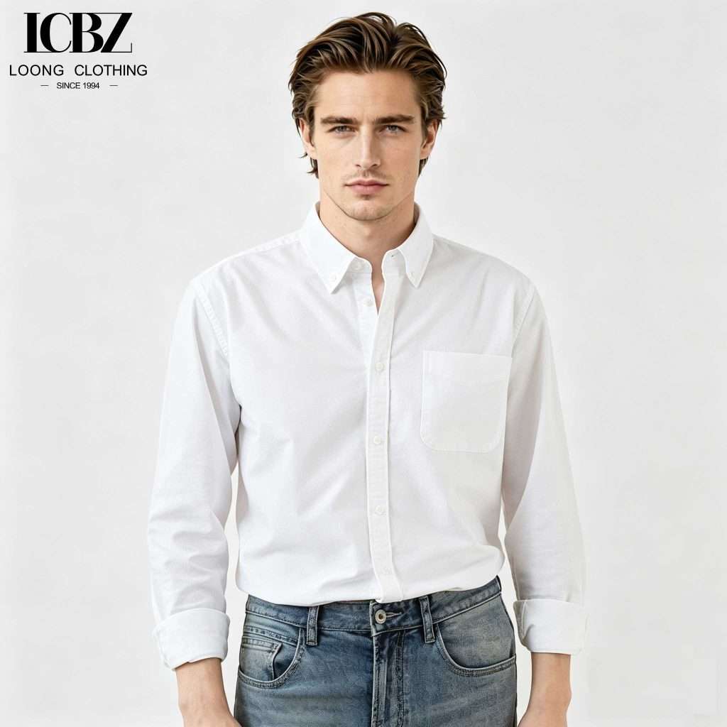 Men’s Uniform Shirt Wholesale: Custom Oxford Long Sleeve Shirt OEM Manufacturer 4 1.1 4