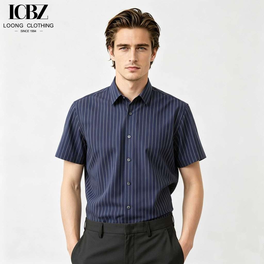 Men’s White Shirt Flexible and Elastic Solid Color Non-iron Long Sleeve Dress Shirt Office Wear Wholesale 8 1.1 7