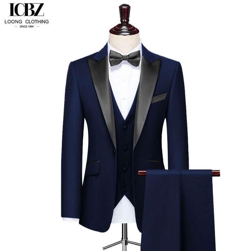 Black Tuxedo Shawl Lapel Men's Suit