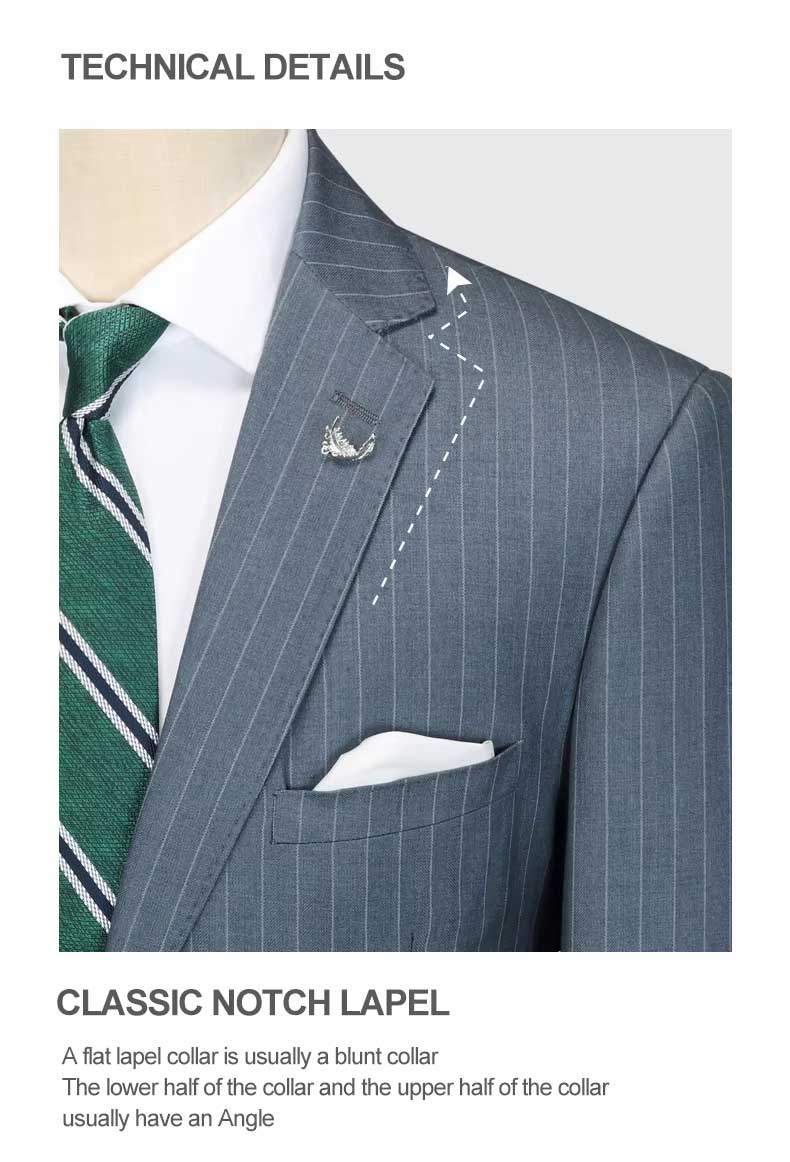 Dark Gray Mens Stripe Suit 3