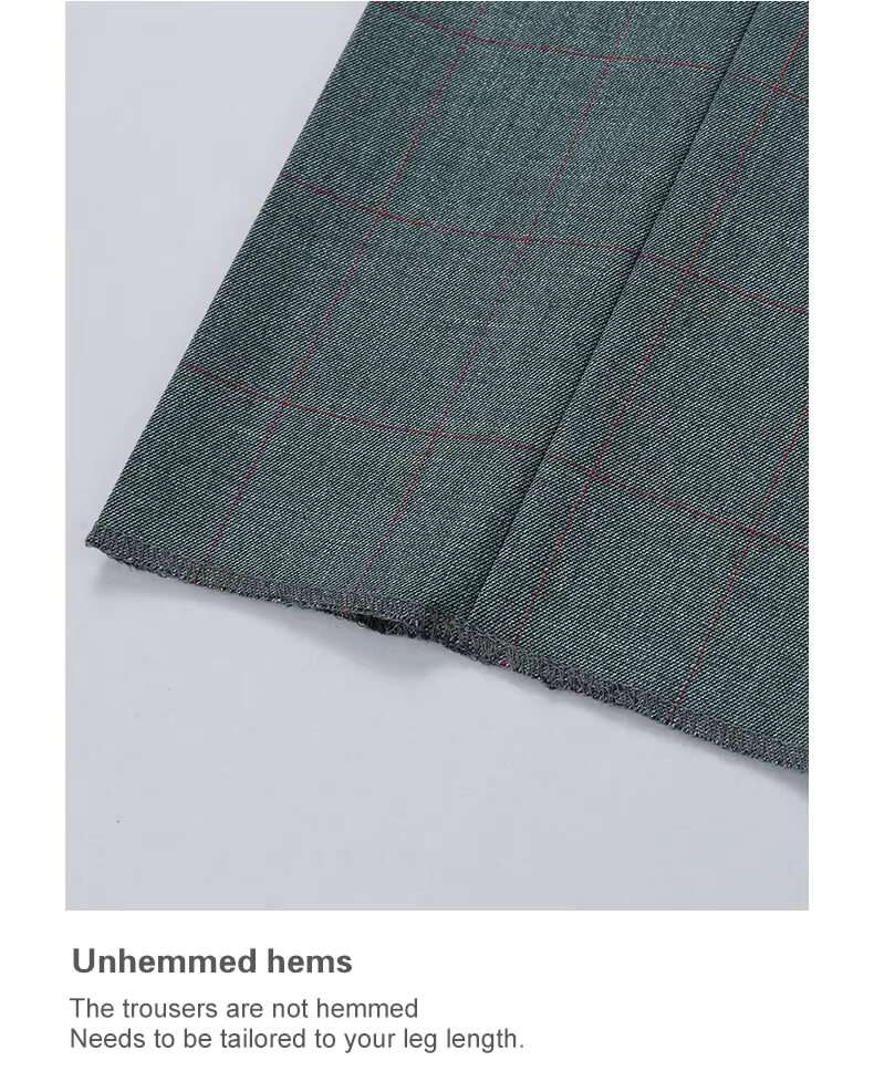 green plaid mens suit​