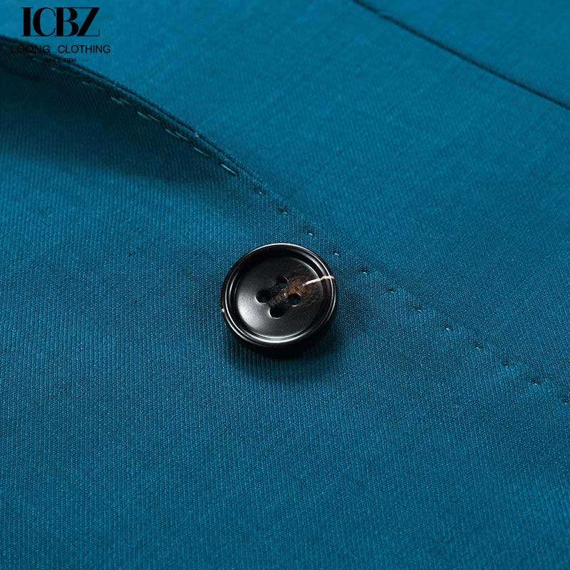 Men’s Blue Slim Fit Business Blazer Suit