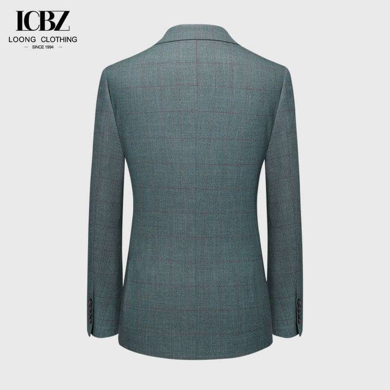 Men’s Green Plaid Suit