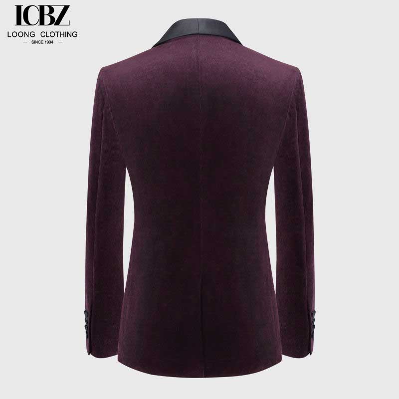Men’s Black Shawl Lapel Tuxedo Suit